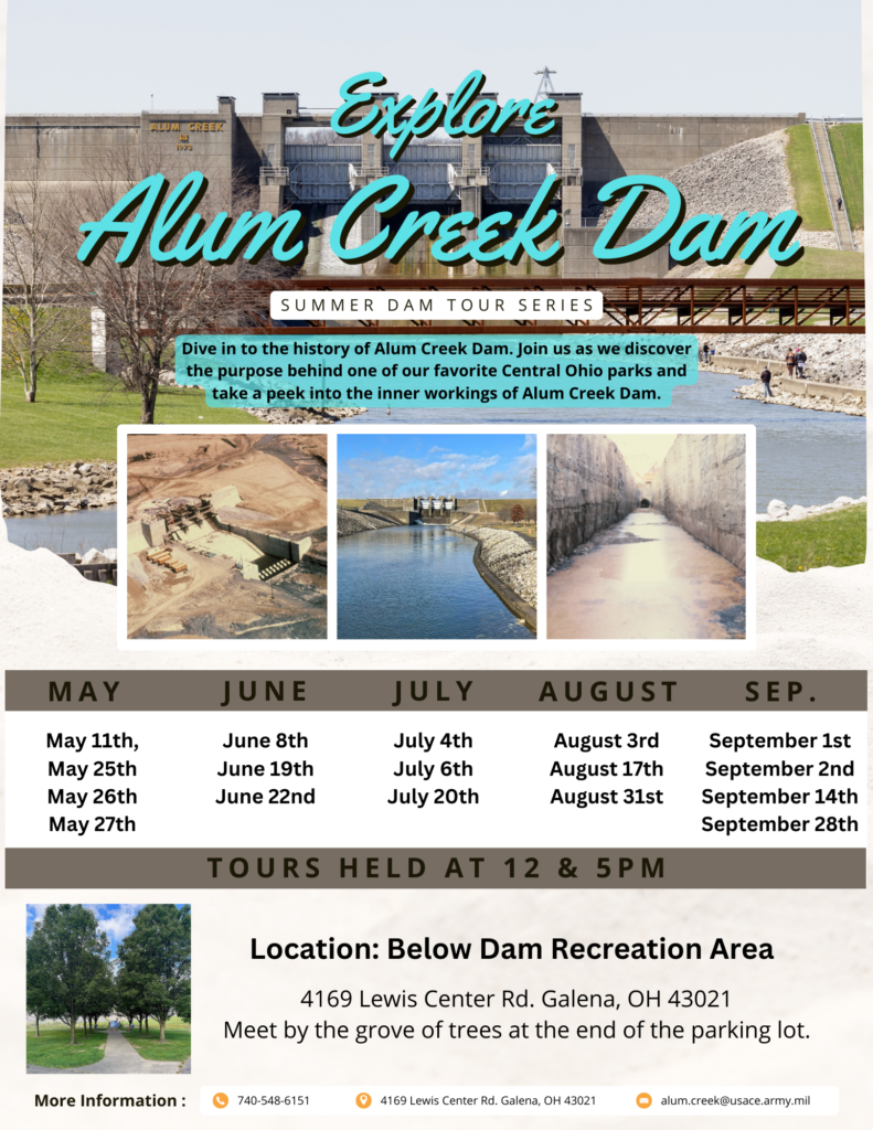 Dam Tours ad Alum Creek State Park